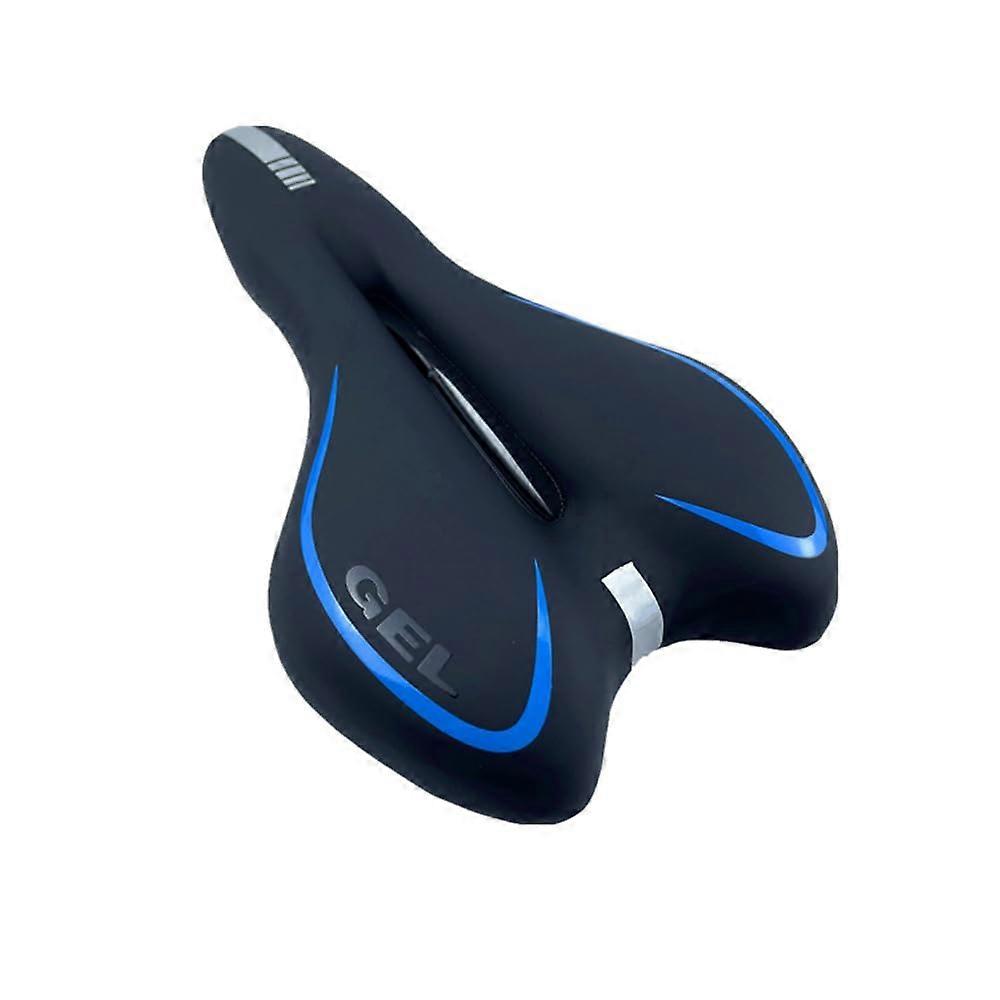 ComfortRide Bicycle Saddle with Gel Padding for Men and Women I Bchel Twin MTB blue