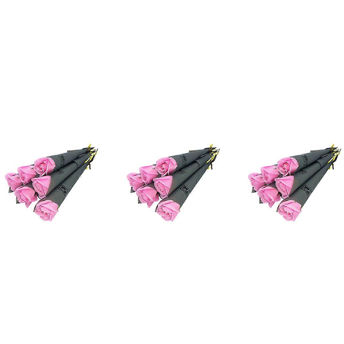 10Pcs Single Rose Simulation Korean Rose Soap Flower 2