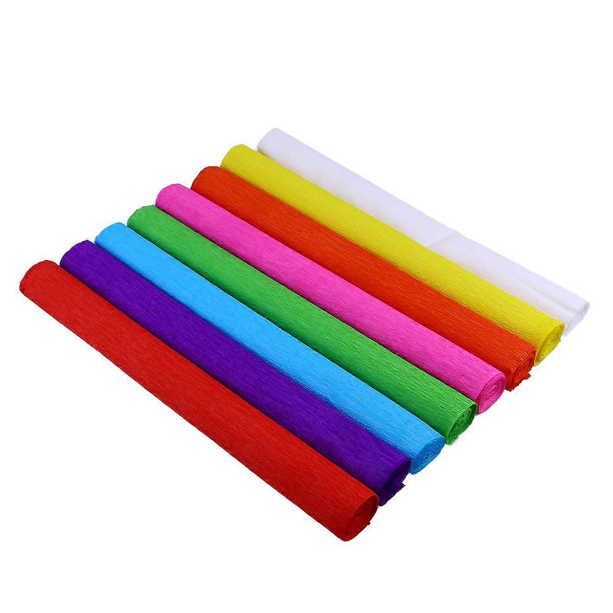 Flower Wrapping Paper Tissue Paper Decoration Festivals 50 x 240 Cm Handmade Works 8 Rolls