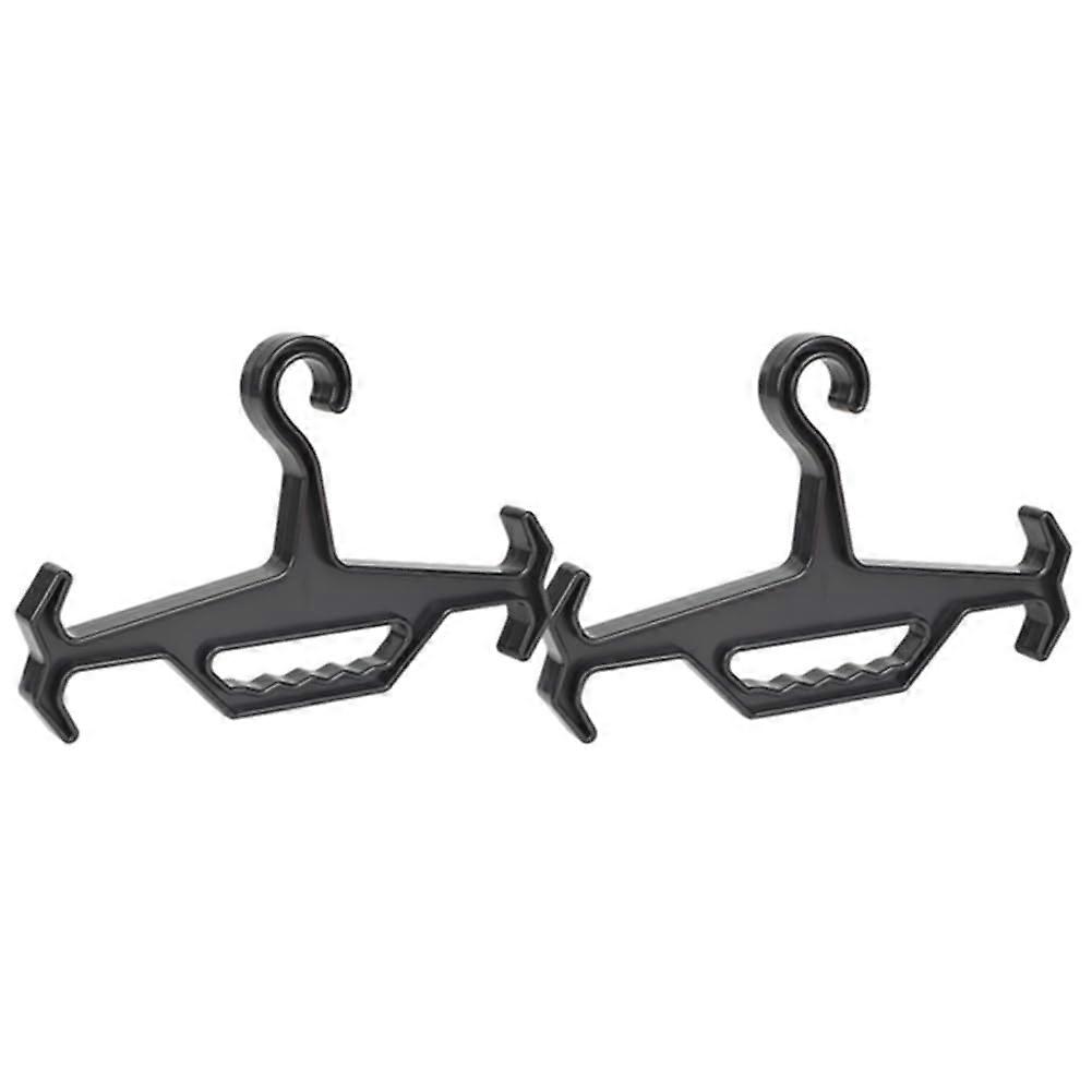 performance hanger for vests, wetsuits, storage organizer for survival gear, black, 2 pieces, easy to use
