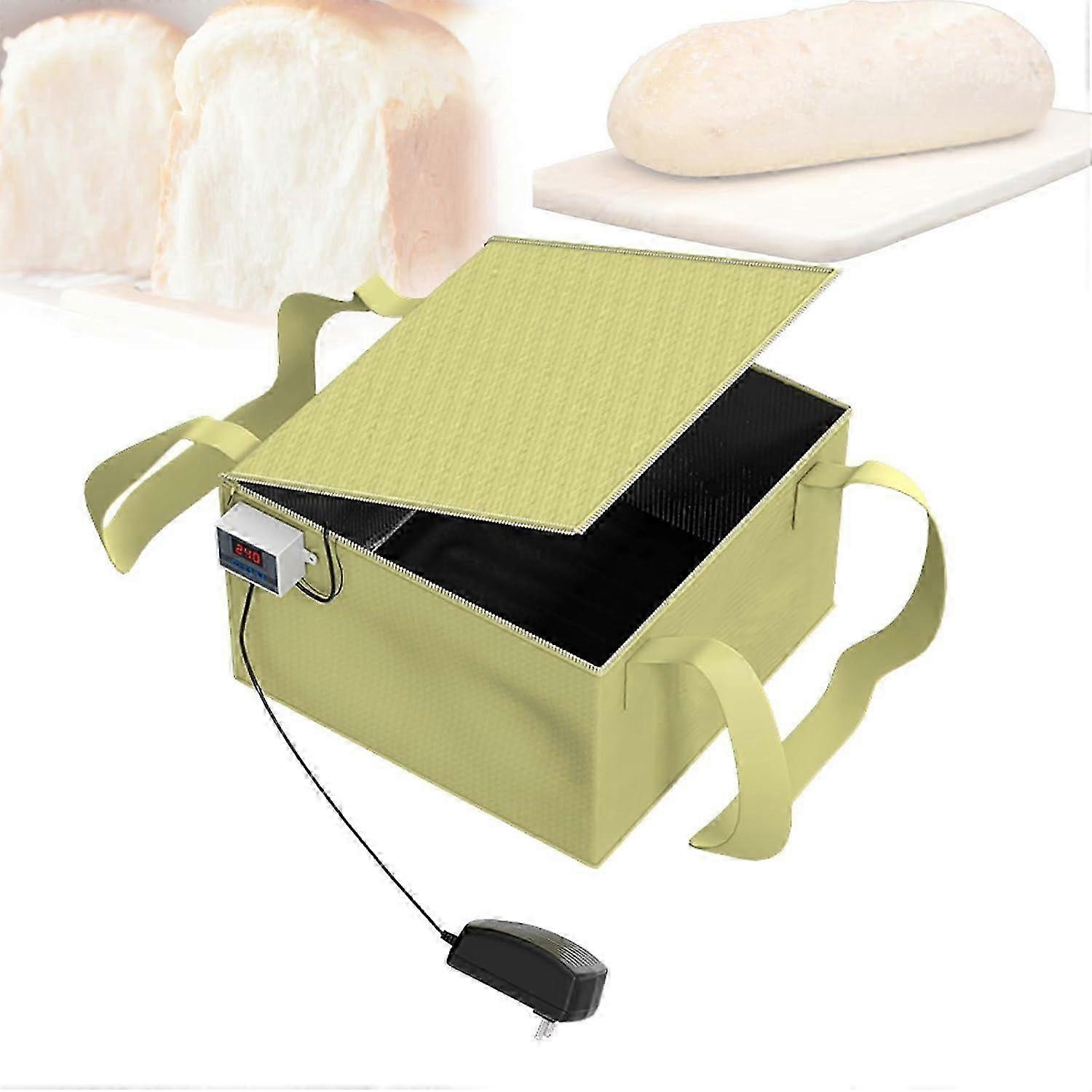 Home Bread Proofing Box, Temperature Control Fermentation Bag with 30cm Heating Pad and Smart Timer