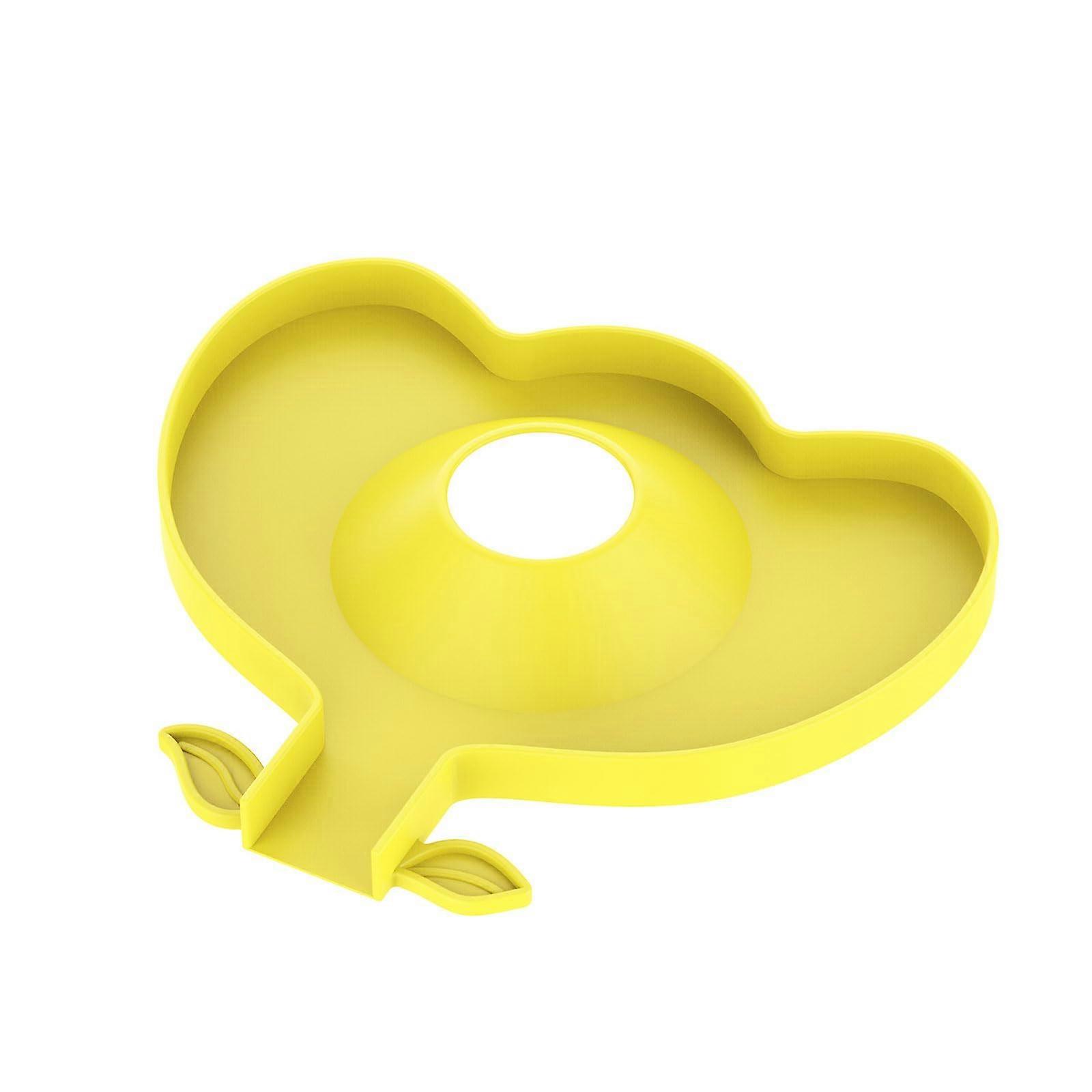 Flower Shape SelfTraining Sink Pad Behind Tap Tap Splash Guard Sweet Gift Easy to Use and Clean Durable Use Gift Yellow