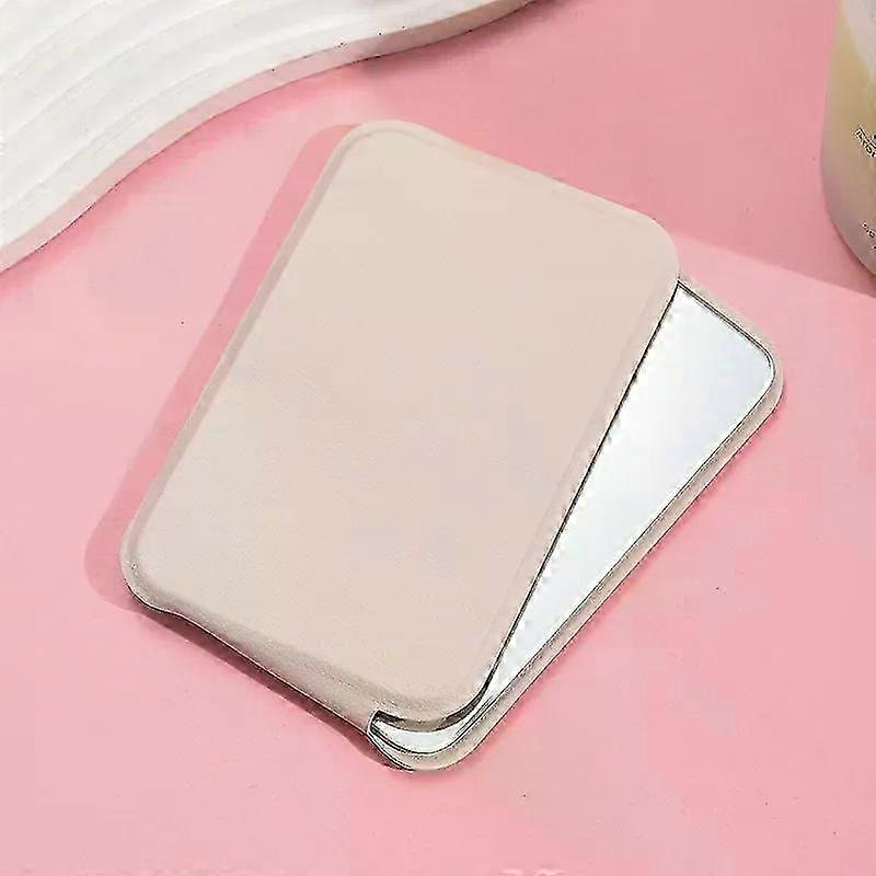 Portable Double-sided Compact Makeup Mirror - Foldable Mini Square Vanity Hand Mirror