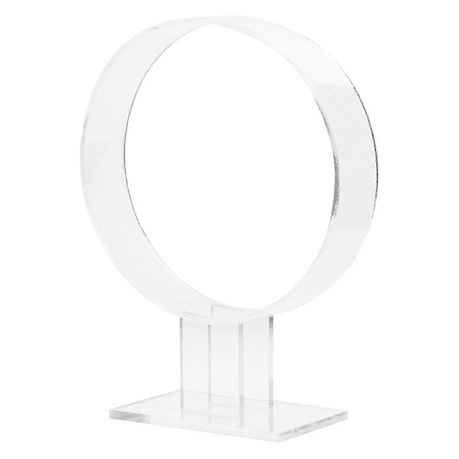 1pc Acrylic Hair-hoop Display Rack Round Showing Stand