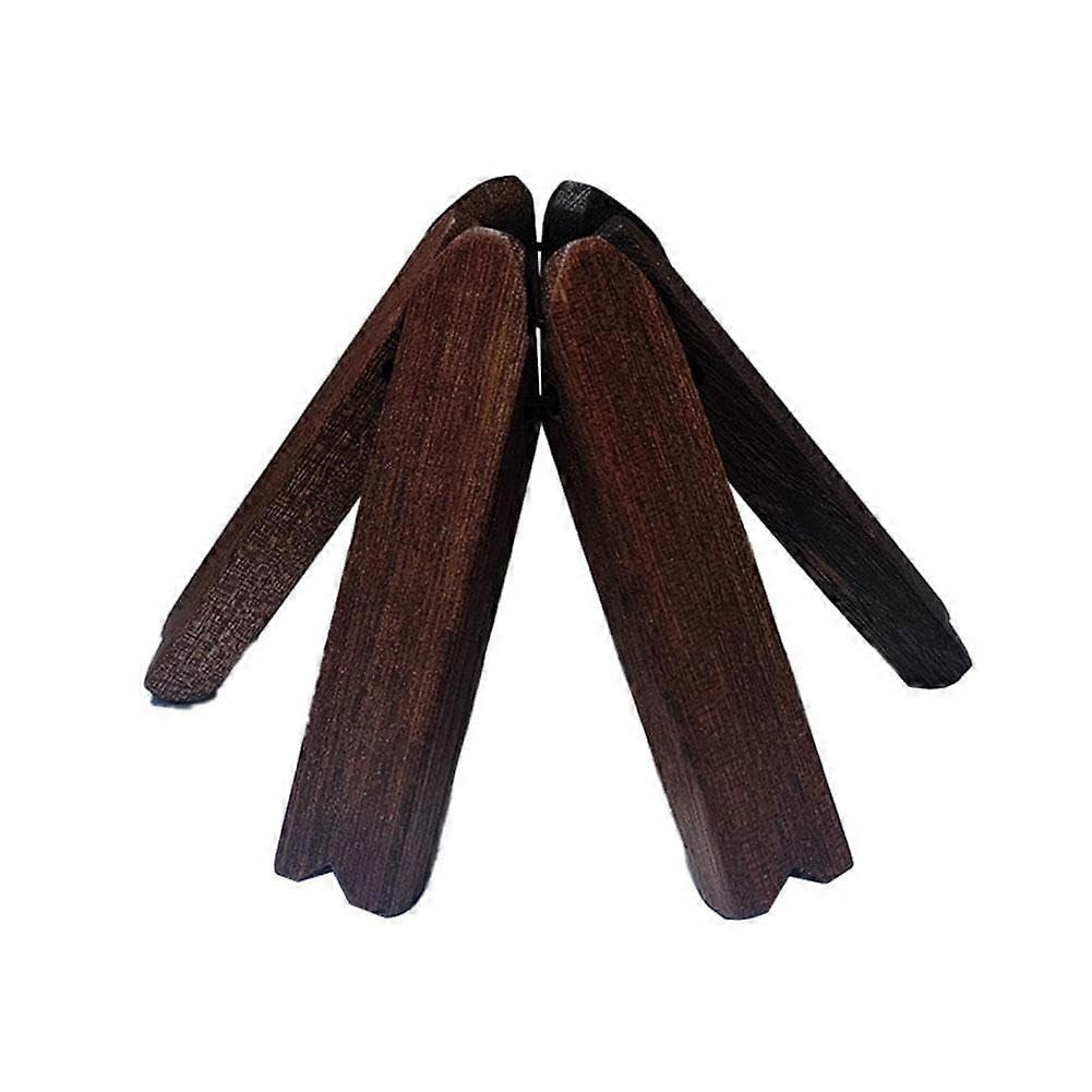 Coaster Set Tree Shape, 1-Piece Wooden Coaster Set with Organizer Stand, Brown Hot Drink Coasters for Table Use