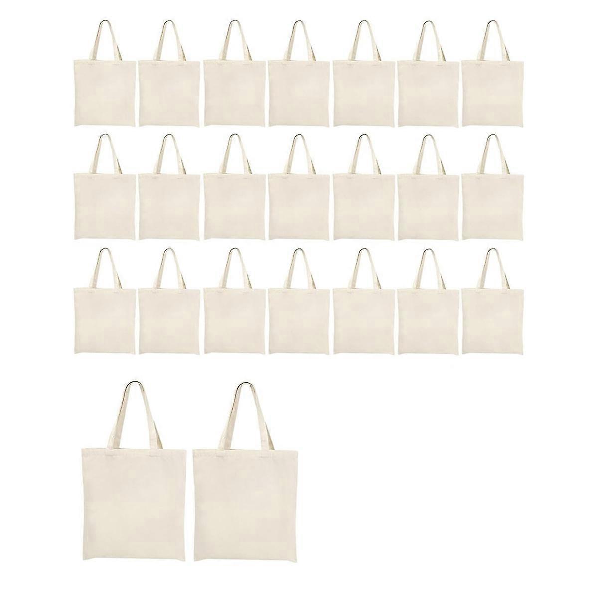 Canvas-Einkaufstasche, Großpackung, 24 Stück, 14 x 15 Zoll, Sublimations-Einkaufstaschen