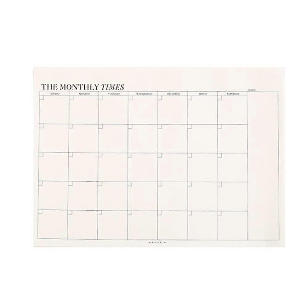 Monthly / Weekly Planner Pad 60 Sheets, TearOff Notepad Diary Undated, Weekly Goals Set Wish List 1Pc. Monthly Planner