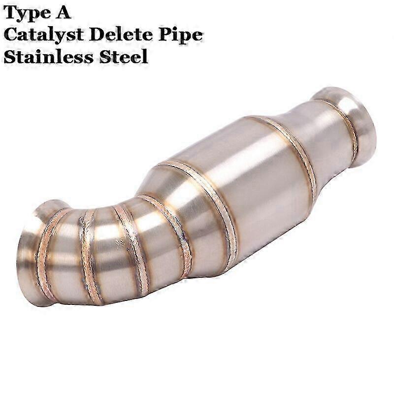 Modified Exhaust System for Certain Brand Motorcycle - Front Middle Link Pipe and Catalyst Delete Pipe for Models 2018 2019