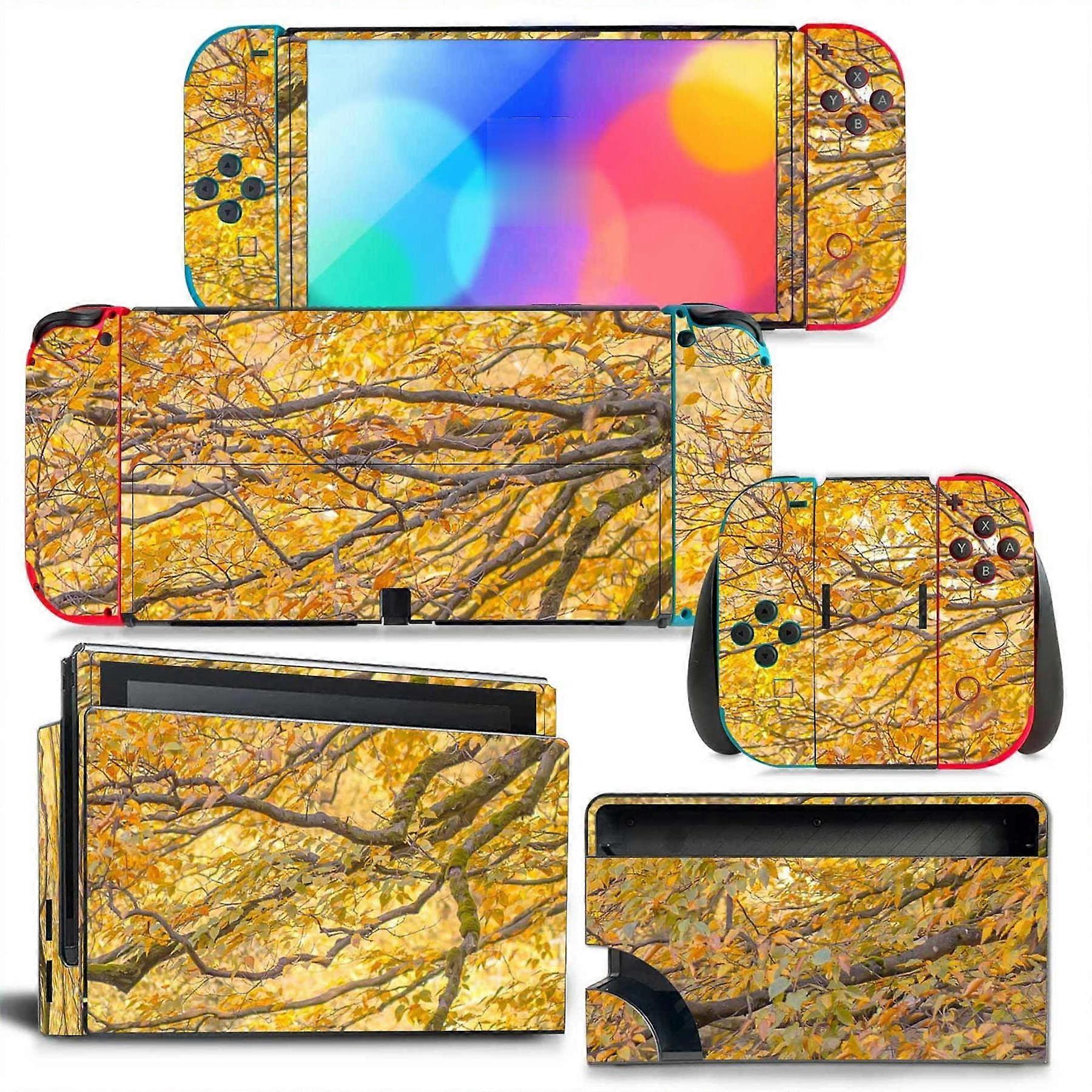 Switch OLED Skin Vinyl Full-Wrap Sticker For Nintendo Switch OLED Console Joy-Con Dock Cover