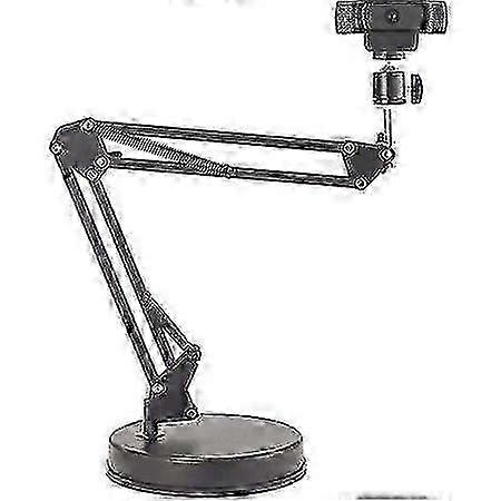 Lança de suspensão de 22 polegadas com suporte de braço tipo tesoura com base para webcams