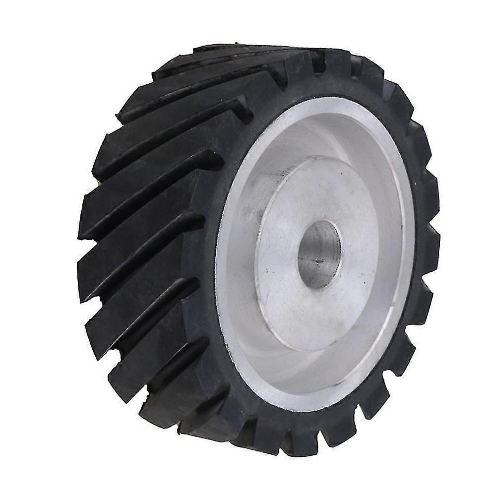 6 polegadas serrilhado correia de borracha moedor roda lixadeira para fazer moedor