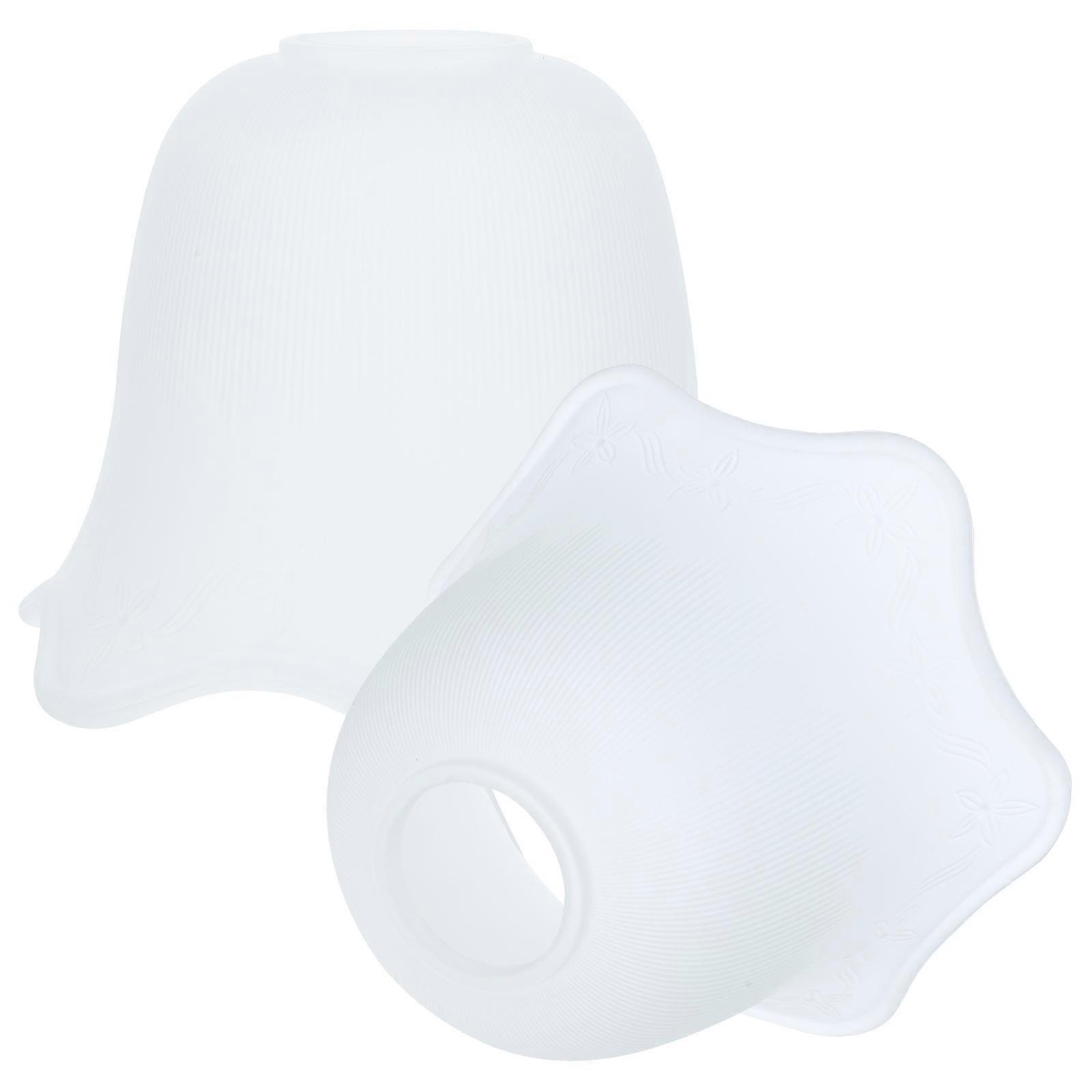 2pcs Delicate Glass Lampshade Decors Craft Lamp Covers