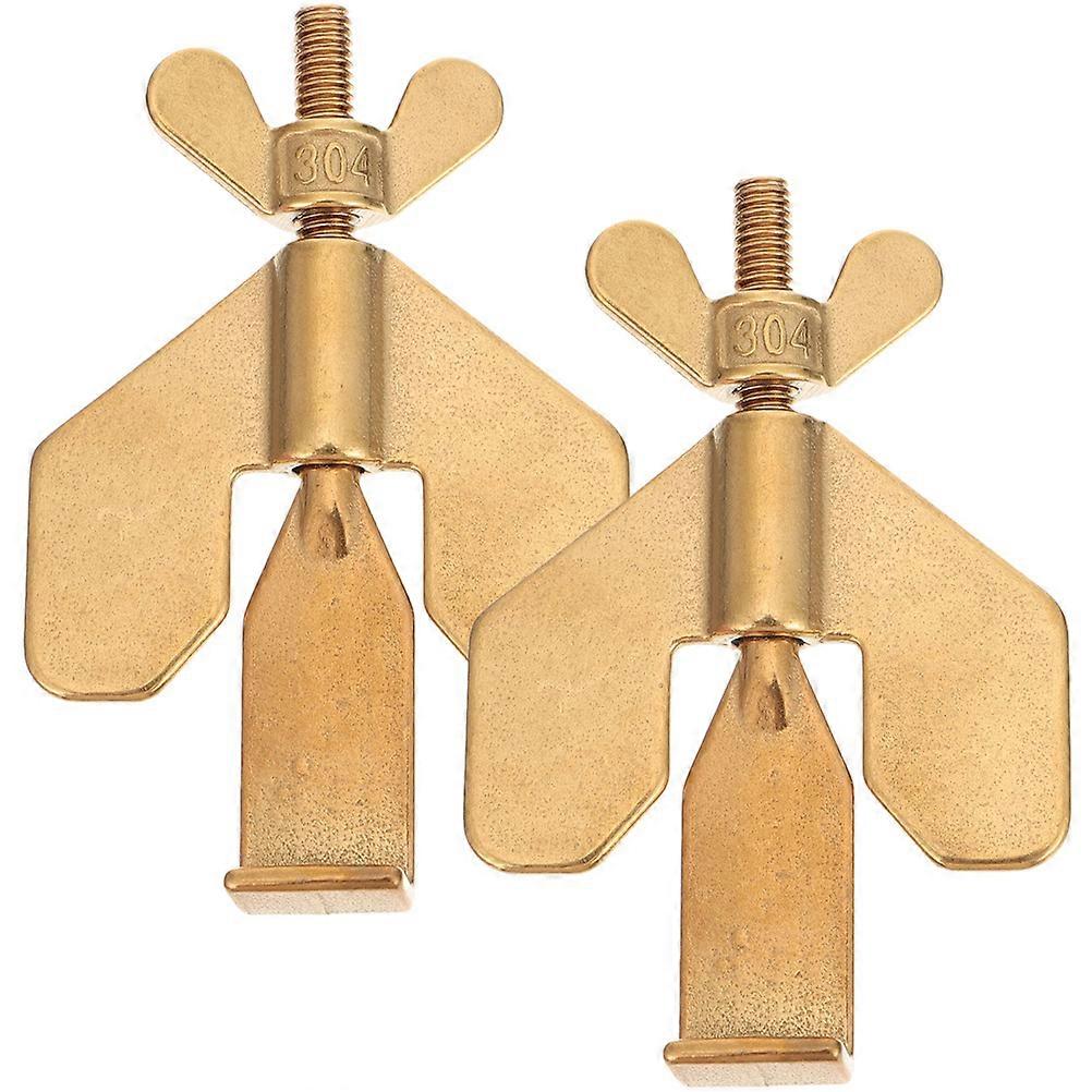 Security Door Locks Portable Door Lock For Home Use Stainless Steel Small Size 2Pcs