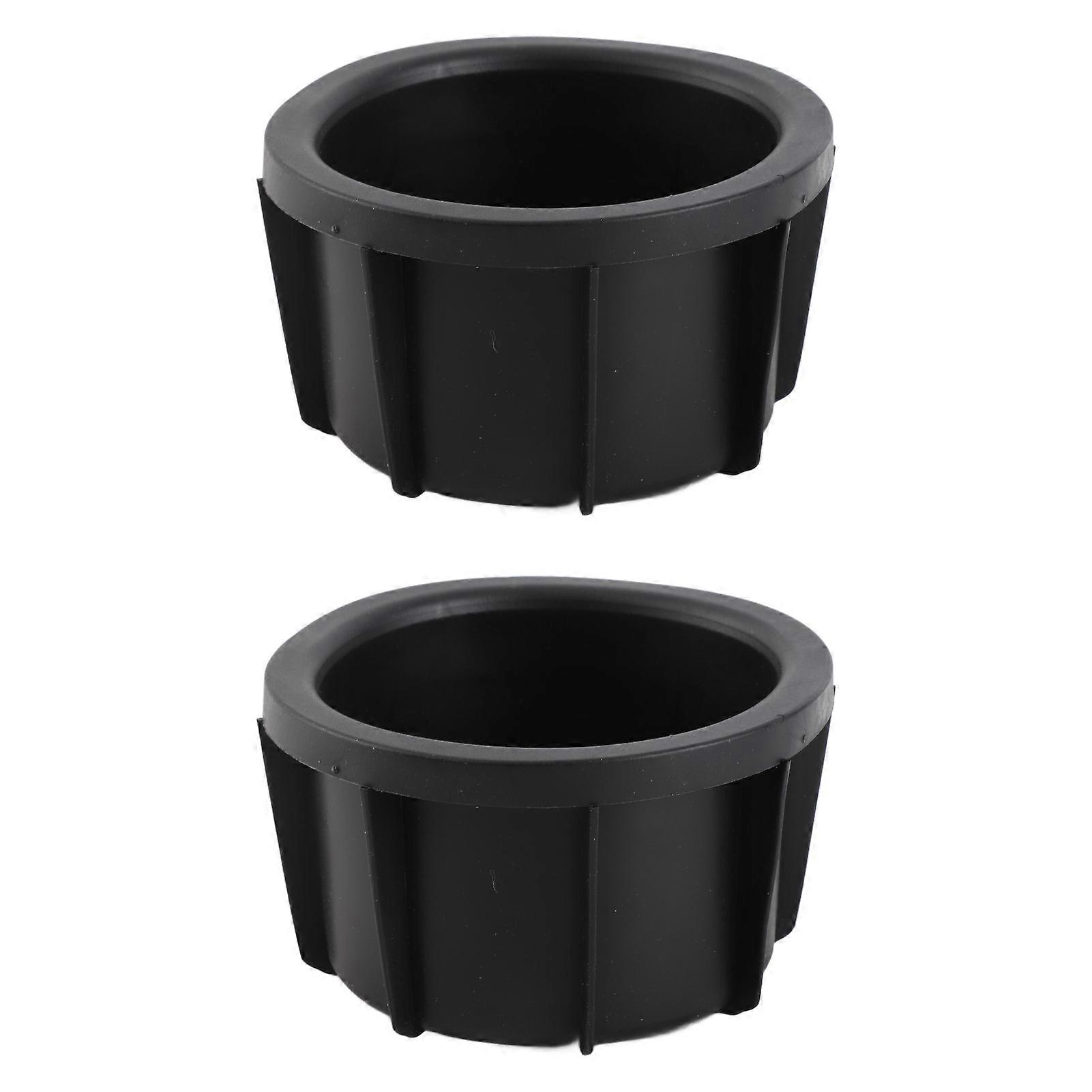 2PCS Console Box Cup Holder Insert 55618‑42040 Black Rubber Car Center Console Cup Holder Insert