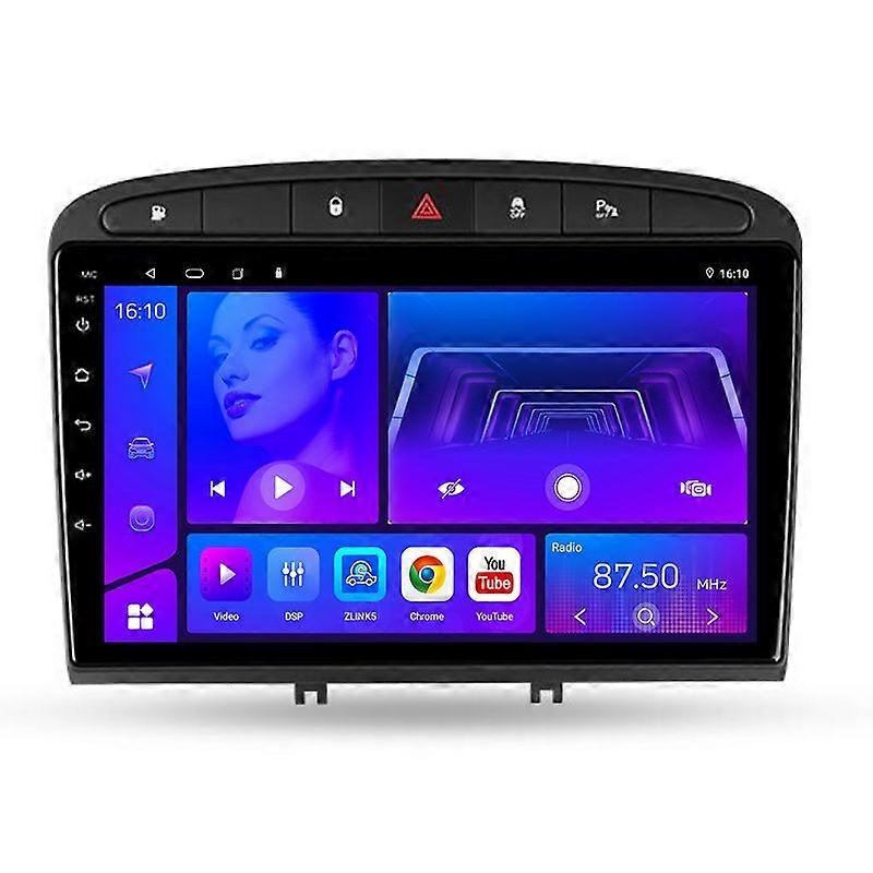2 Din For Peugeot 408 1 2012 - 2020 For Peugeot 308 1 T7 2007 - 2015 4G 8-core WIFI Android Auto Car Radio Player Stereo Tesla Vetical Screen 9 Car Mu