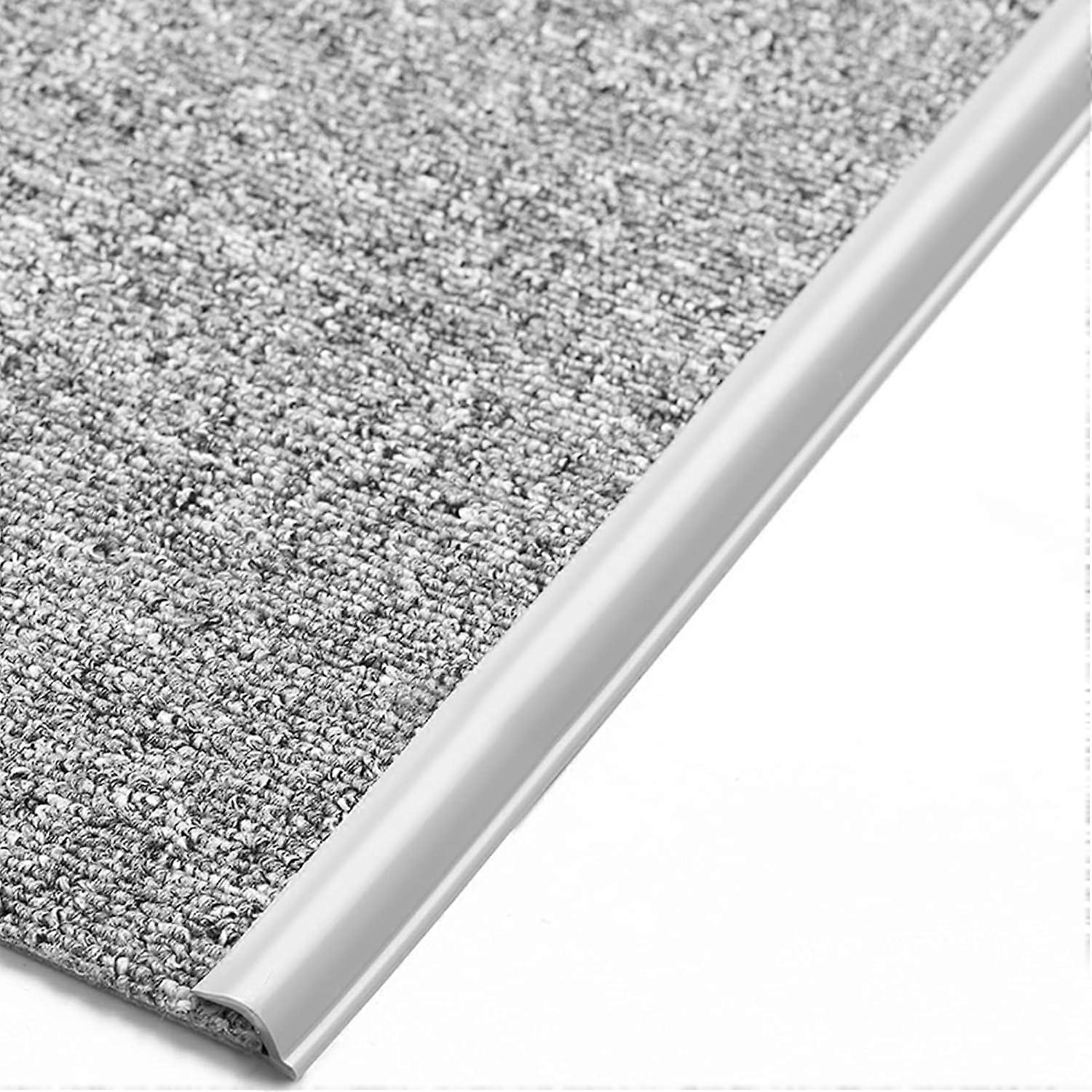 Flexible PVC carpet edge trim, selfadhesive, waterproof transition strip (Style 2, 700cm)