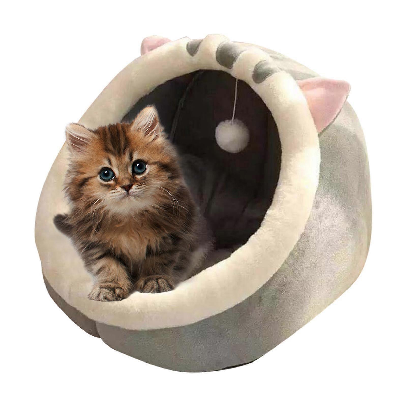 Indoor Cat House - Soft and Warm Cat Bed Cave Tent - Cozy Cat Nest for Indoor Cats - Stylish Pet House in Multiple Colors