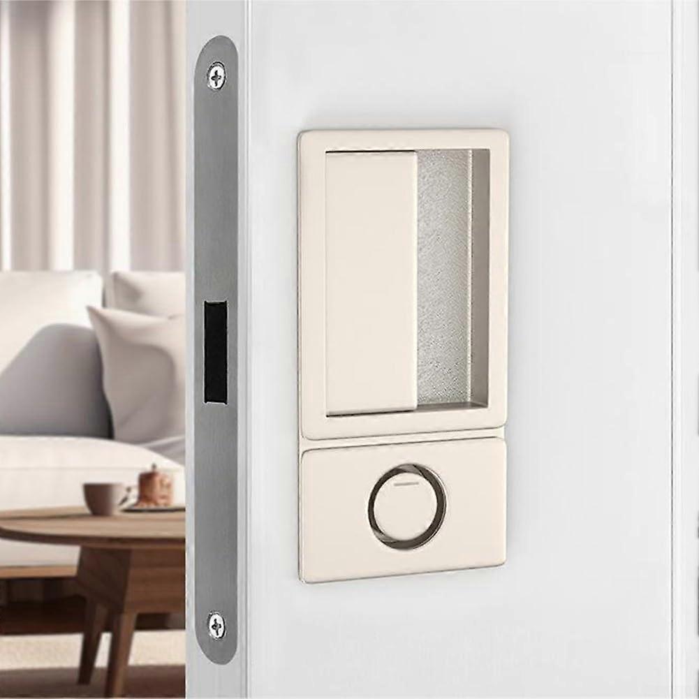 Magnetic Door Handle Khaki Finish - Clean, Aesthetic, Secure Closure, Modern Style, Compatible With Standard Doors
