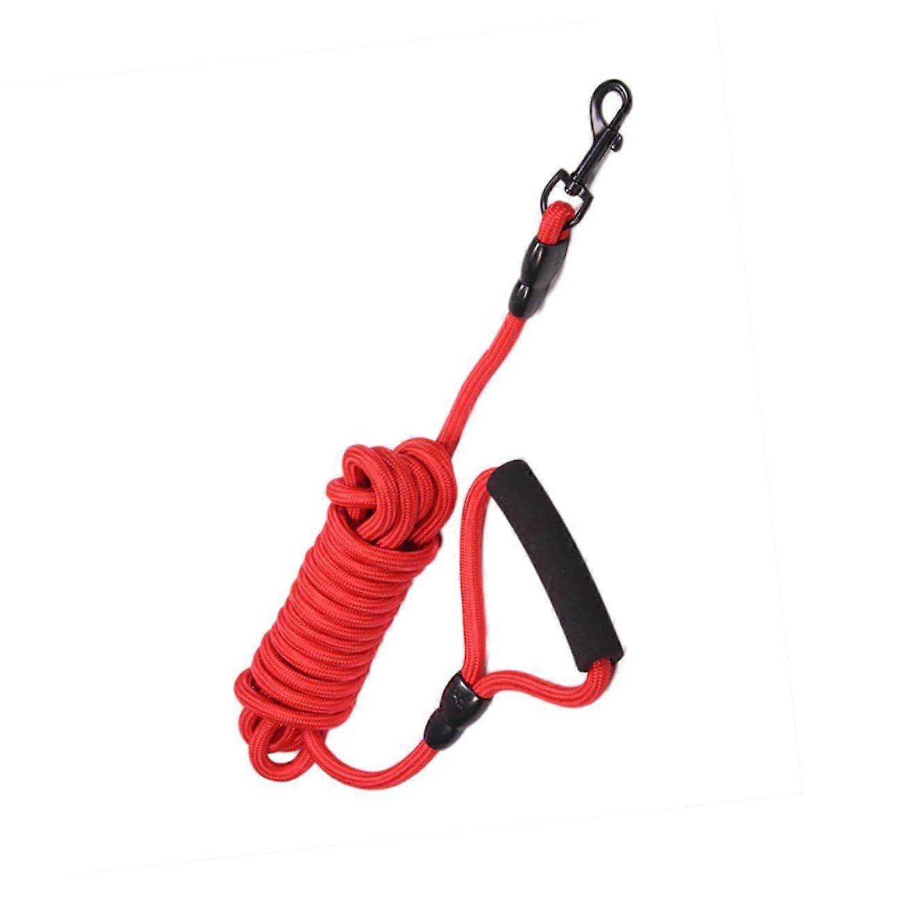 Dog Lead for Medium Size Dogs - Padded Comfortable Pet Training Leash in Red, Durable Material for Easy Control
