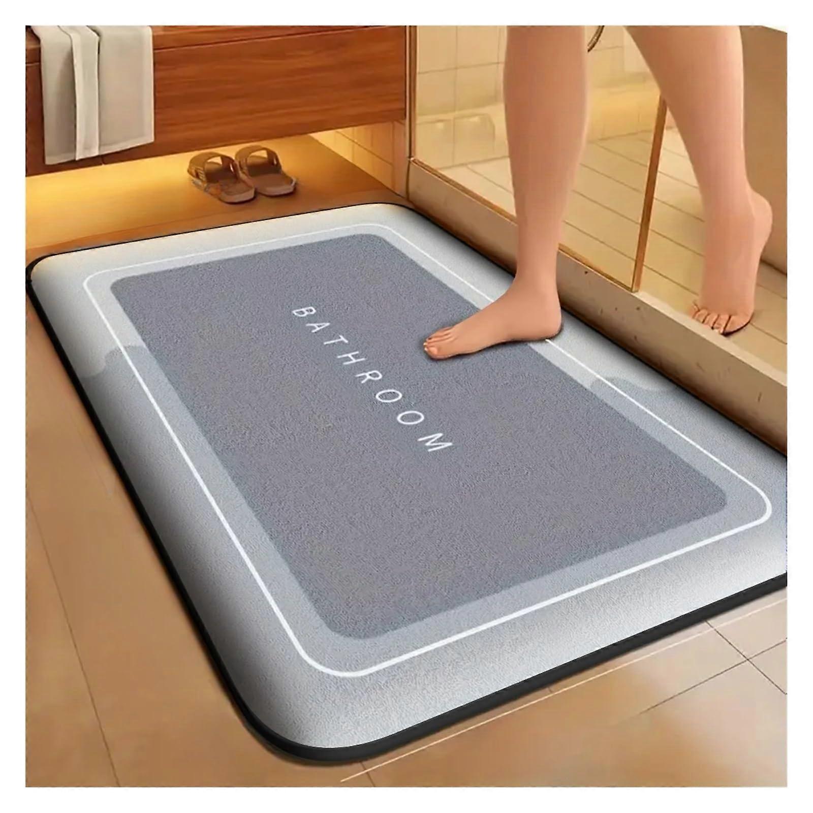 Absorbent mats for the bathroom, floor mats for the kitchen (Light Gray, 500MMx800MM)