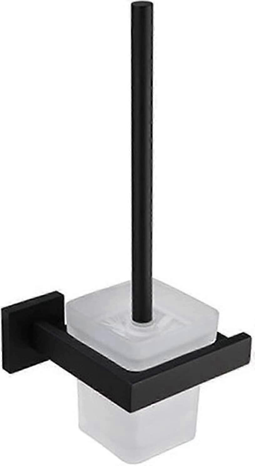 Toilet Brush Holder, Glass Set, Wall Mounted