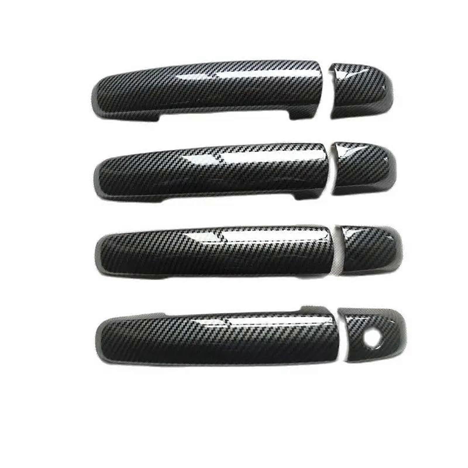 Exterior Door Handle Covers Left And Right For Suzuki Swift 2005-2010 Carbon Fiber Style Trim
