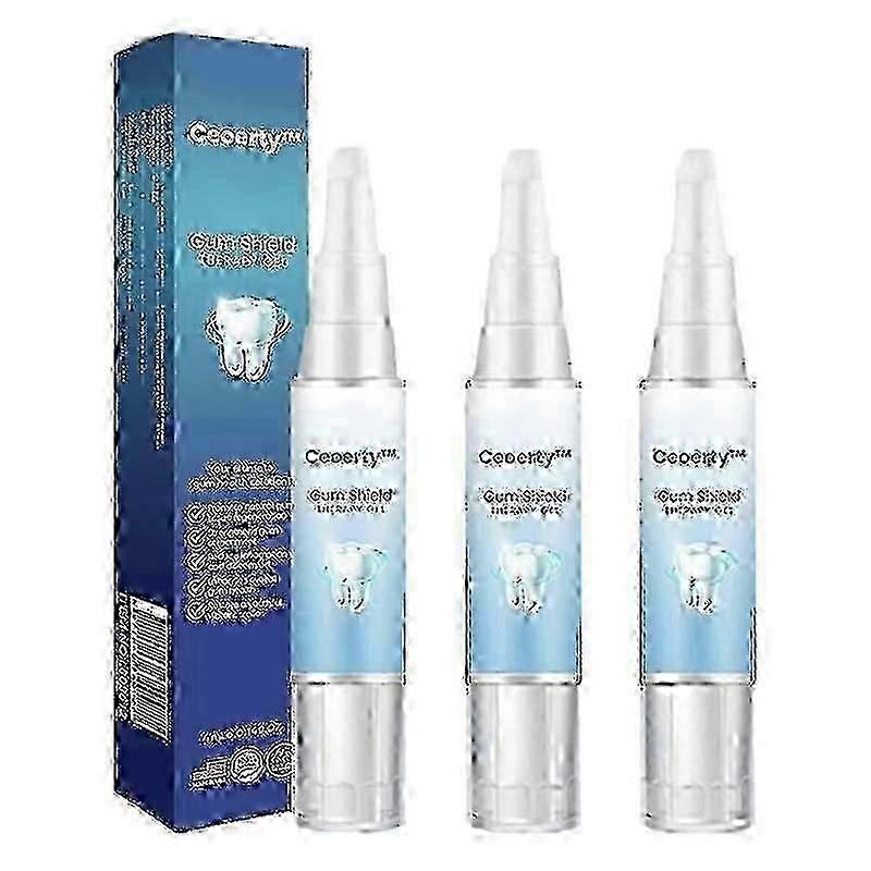 3pcs Gencive Réparation Gel Reconstruire Renforcer Blanchir Enlever L’inflammation de l’haleine Dent Buccale Mauvais Protéger Anti Taches Gingivales Recessio