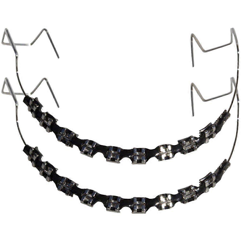Bracket Type Black Metal Bracket Hooks for Temporary Tooth Decoration with Orthodontic Ligature Bands and Metal Wires