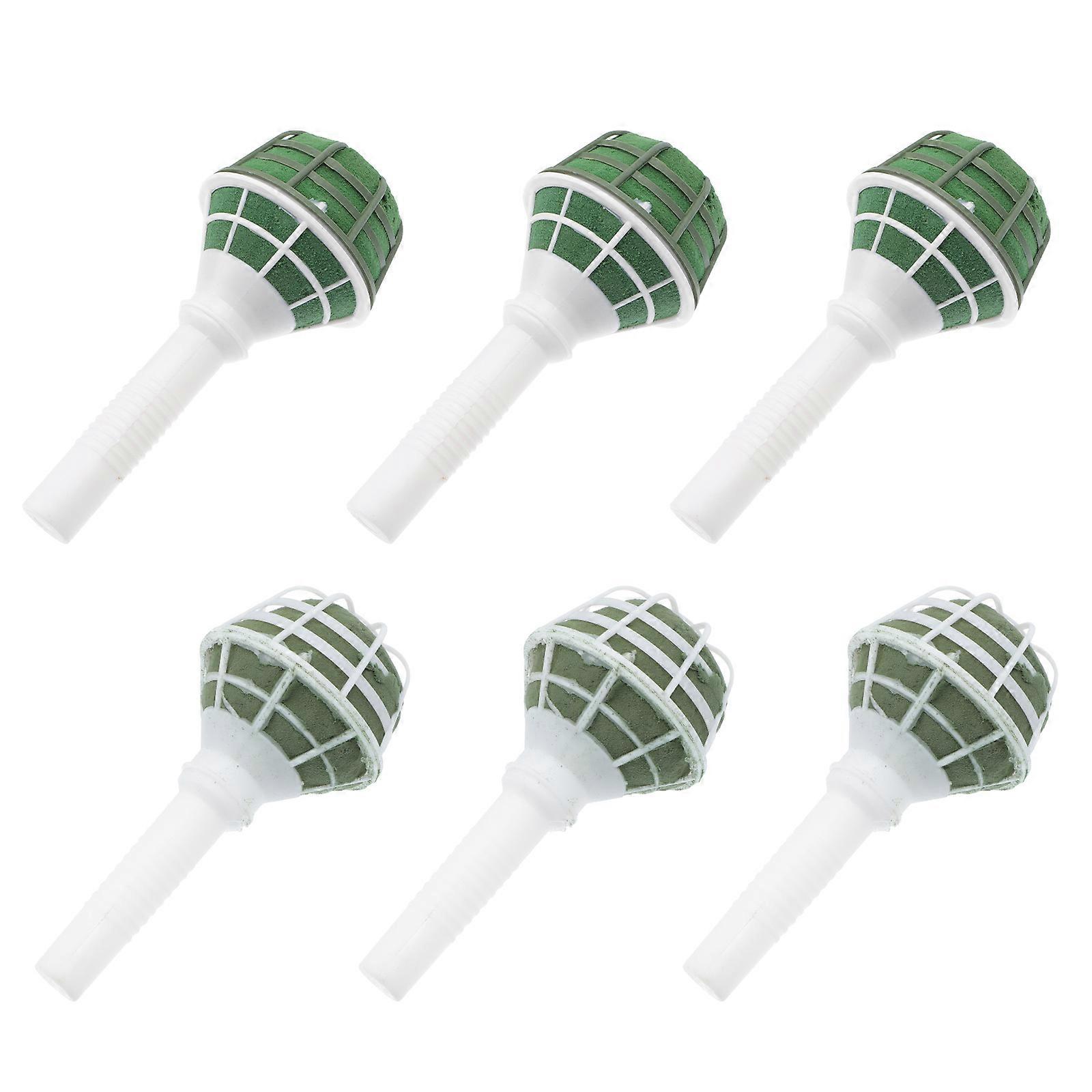 6Pcs Wedding Floral Decor Bases with Mud for Bridal Bouquet Supplies