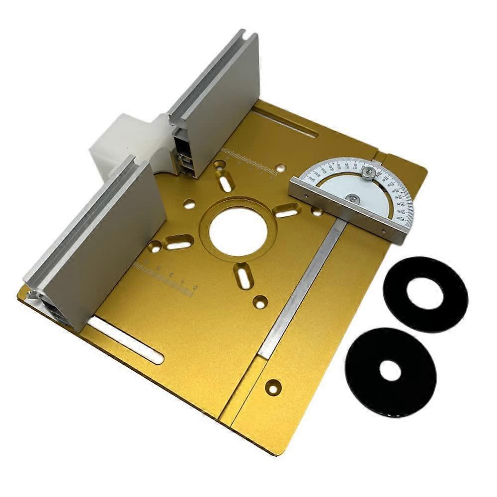 Set of 3 Router Table Insert Plate Aluminum Alloy Wood Router Folding Board