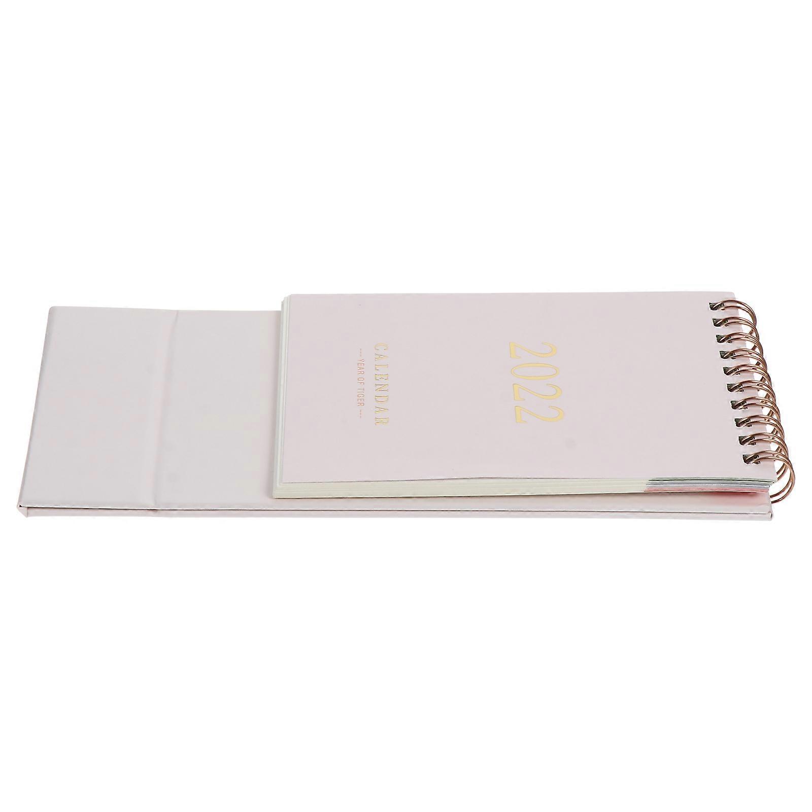Desk Date Display Schedule Planner Calendar For Adults Checking Time Writing Memos 16 5X9 5CM Beige Paper 1Pcs