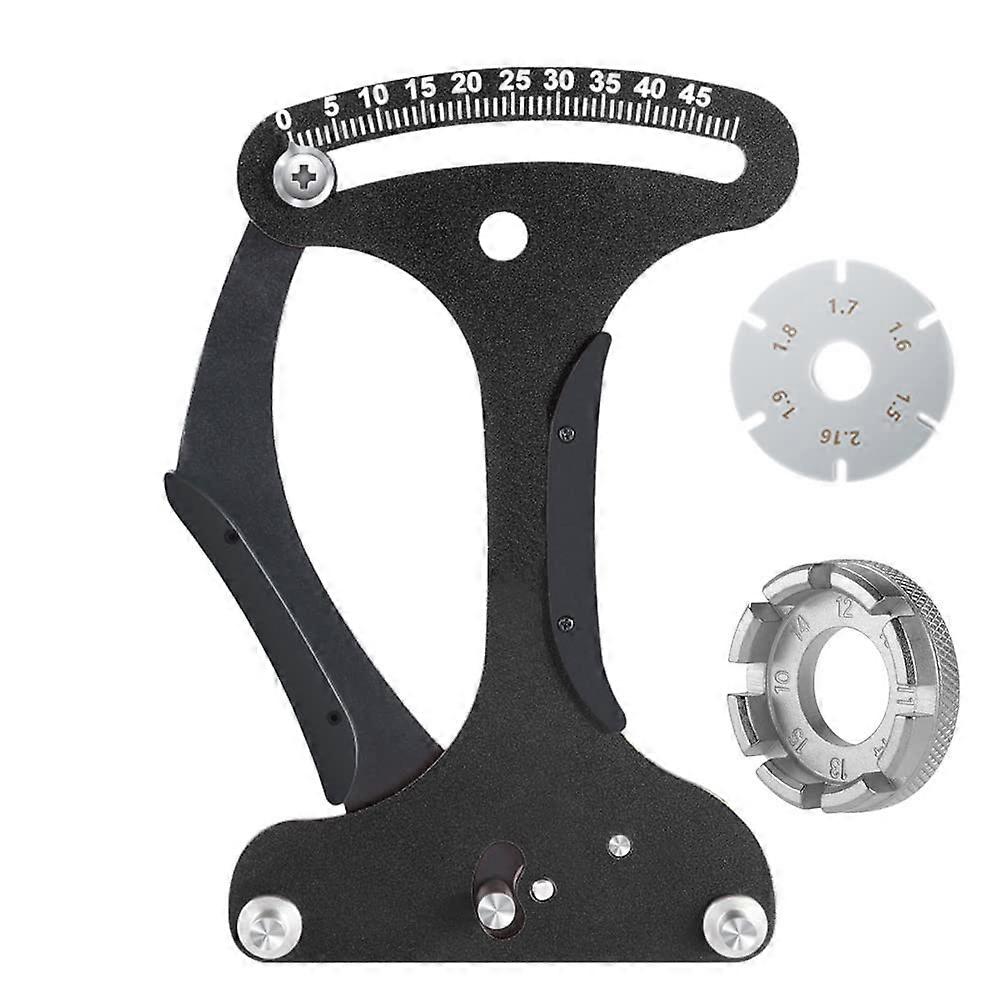 Bicycle Spoke Voltage Gauge Aluminium Alloy Spoke Tensiometer Bicycle Spokes Tensiometer Tension Meter for All Spokes