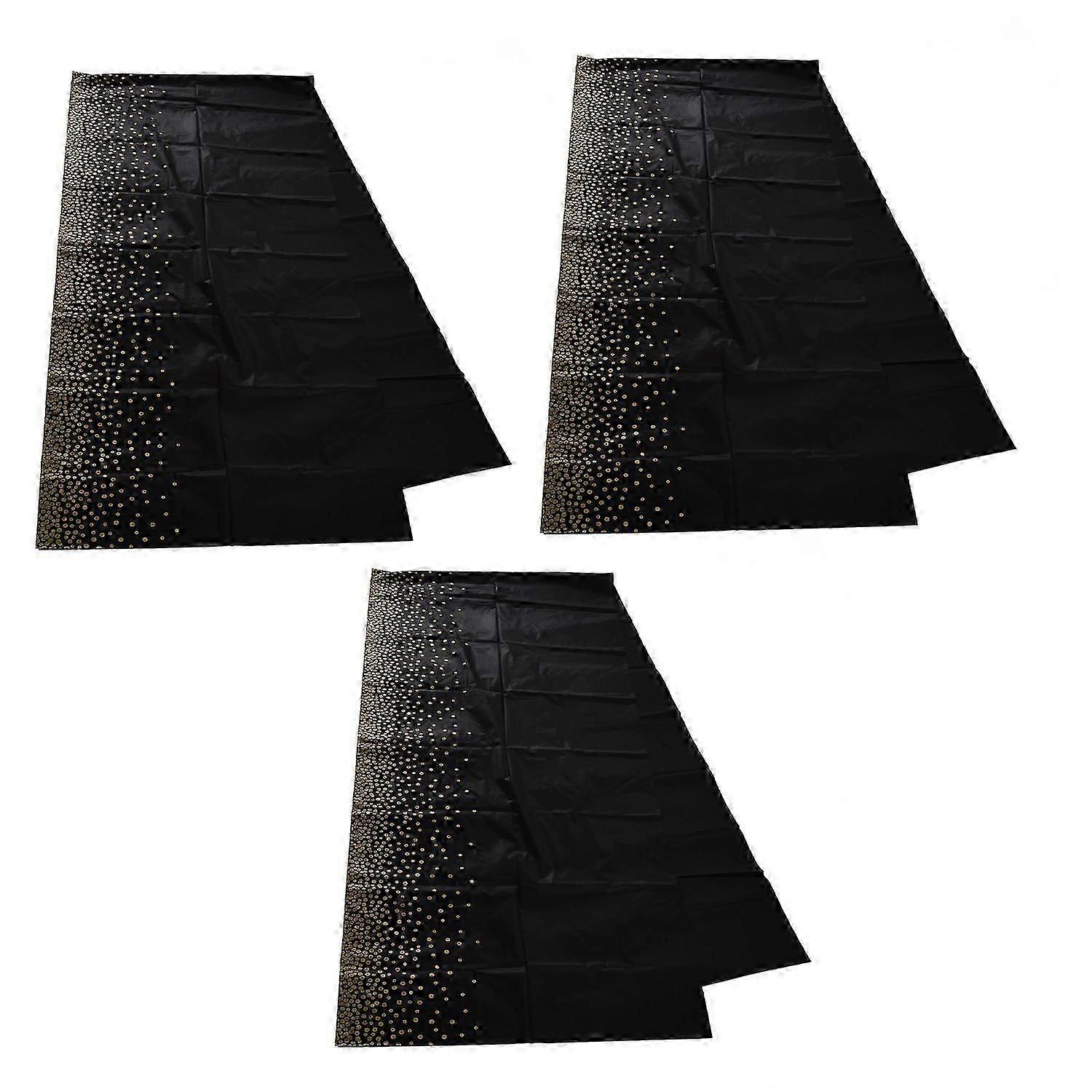 3PCS Tablecloth Waterproof Plastic Exquisite Appearance Disposable Portable