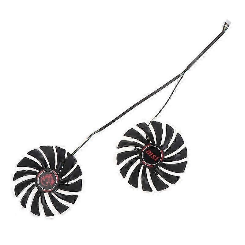 2025 2PCS 95mm Graphics Card Cooling Fan PLD10010S12HH 4Pin 12V Cooler for MSI GTX
