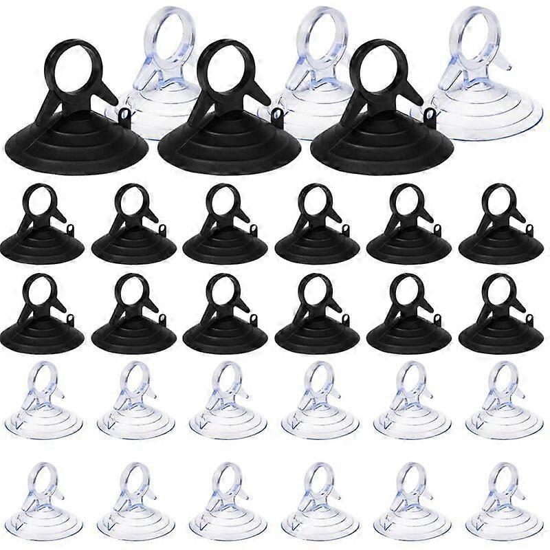 60 قطعة كوب شفط مظلة ، أكواب شفط PVC 45 مم كوب شفط صغير كوب شفط شفاف وأسود ، كوب شفط للزجاج