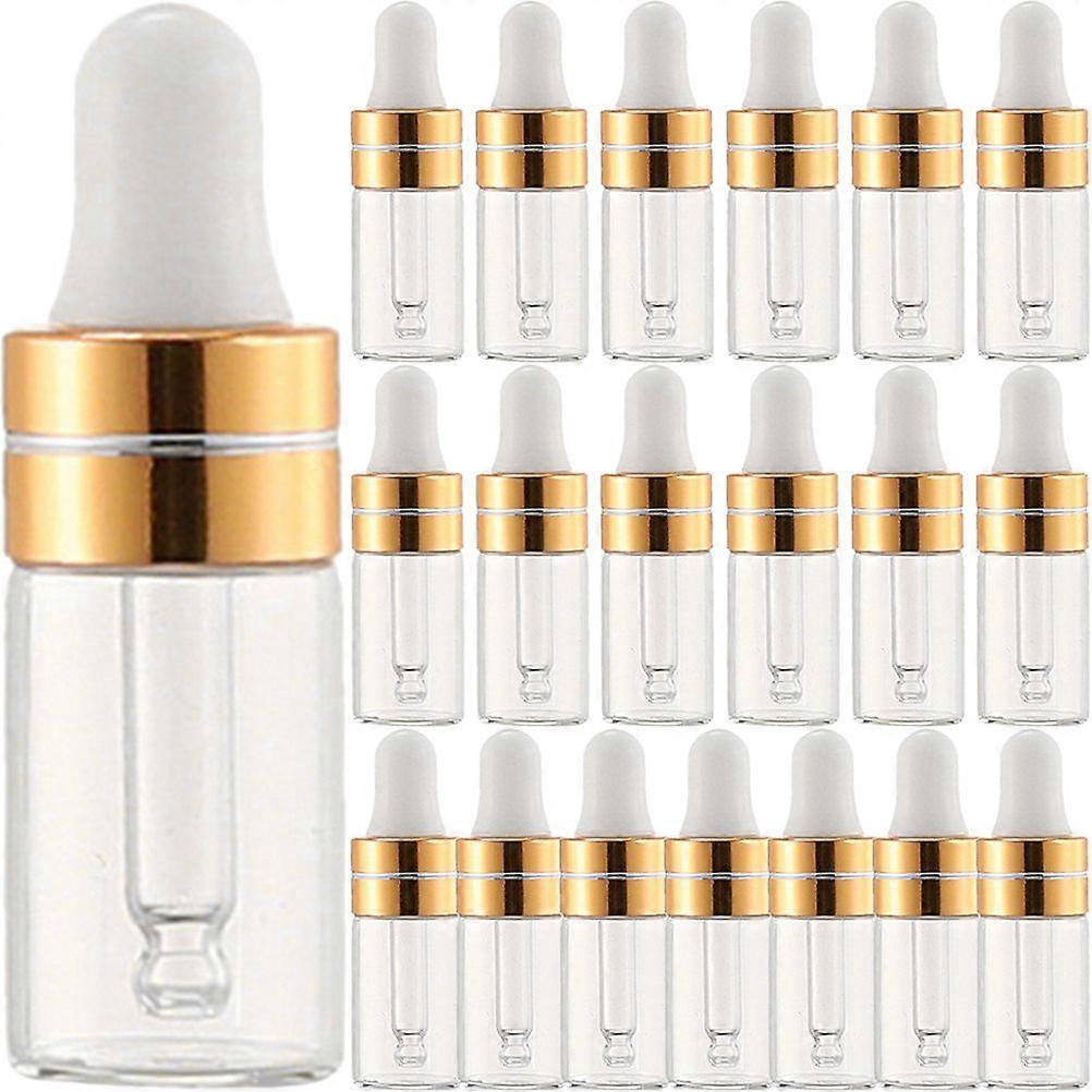 20Pcs Dropper Bottles Empty Refillable Essential Oil Dropper Bottles Makeup Perfume Sample Container