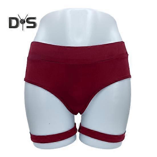 Lady Sports Shorts Solid Color Thin High Waist Sweat Absorption Breathable Strap No Constraint Elastic Waist Lady MIni Triangle Shorts