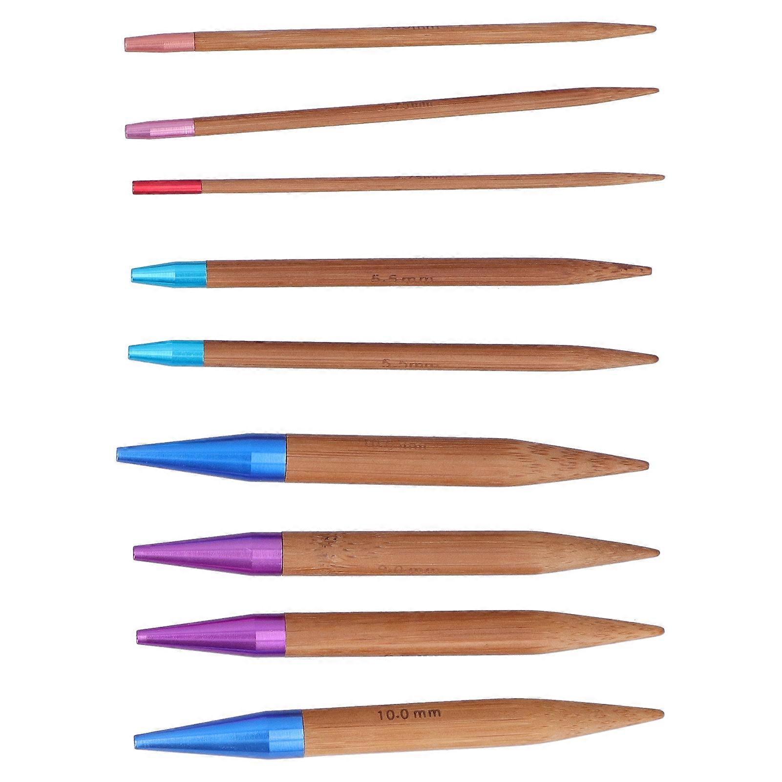 Bamboo Needle Carbonized Removable Circular Double Pointed Needle Sweater Knitting Tool