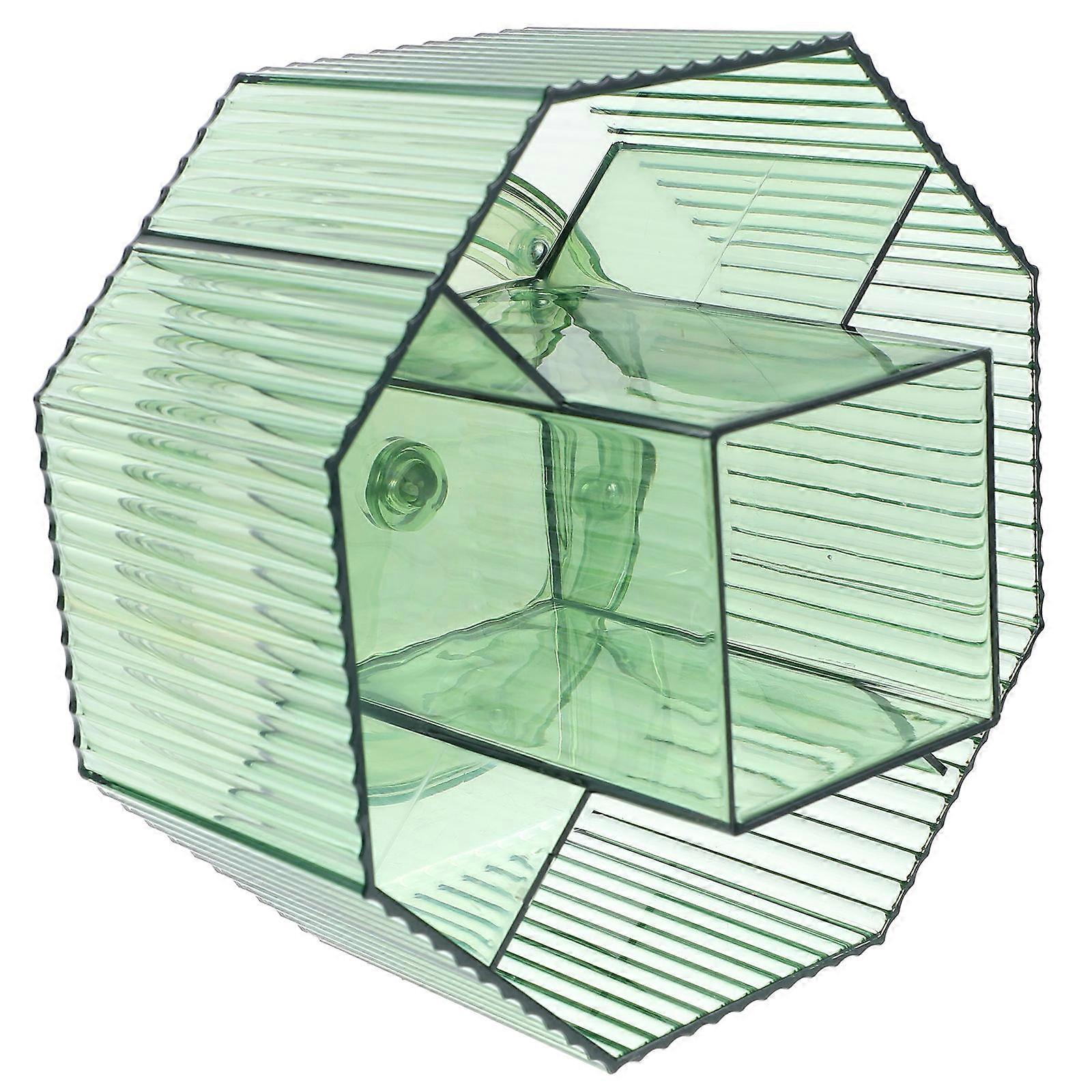 Green Rotating Pen Holder for Desk Organization with PET Material Ideal for Storage Use