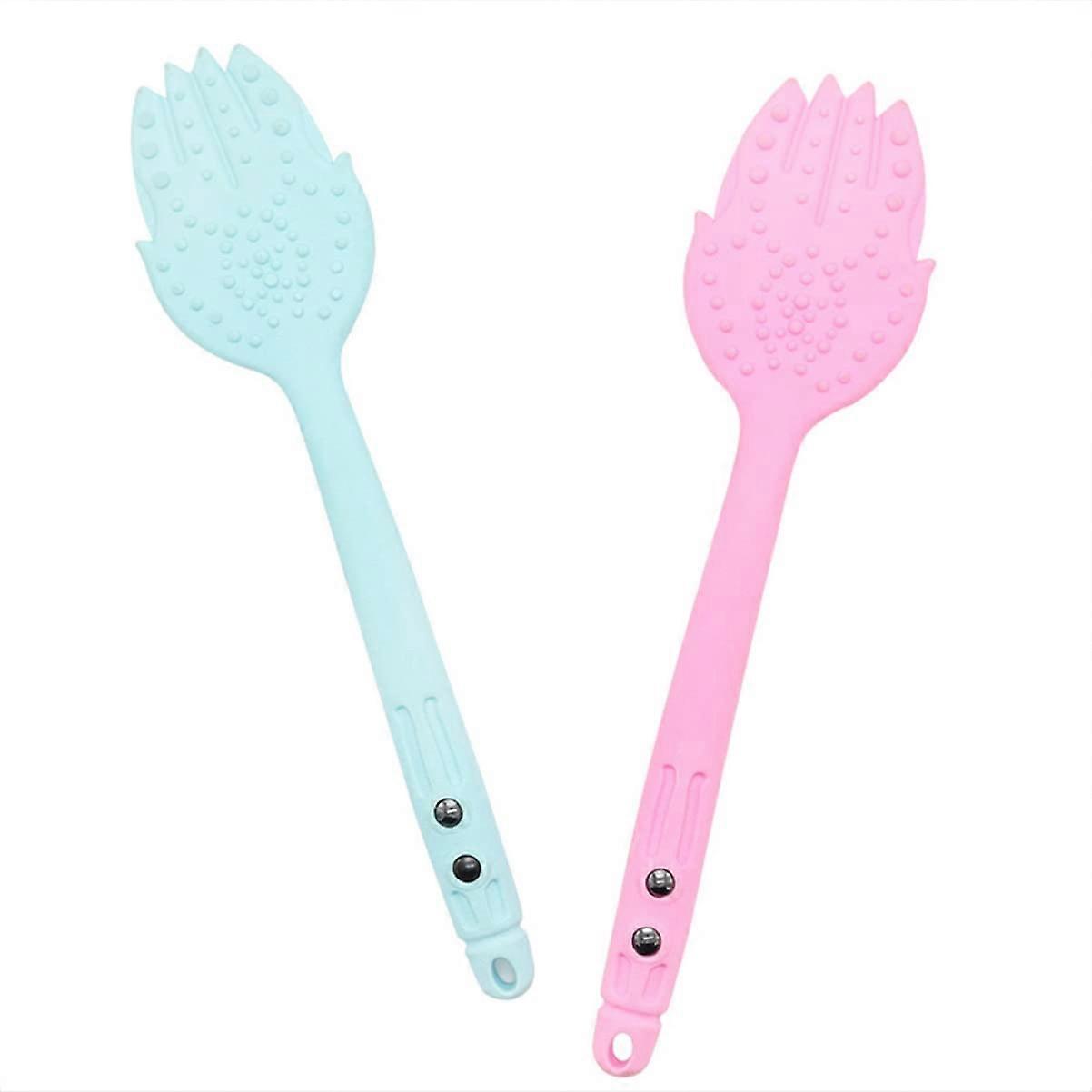 Acupuncture Points Boards Massage Device for Pressure Point Therapy, 2 Pieces Portable Massage Racket Hammer, Assorted Colors