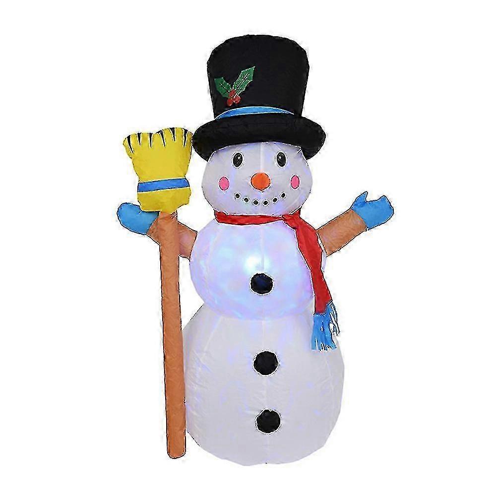 2025 1.2m Christmas Inflatable Snowman Model With Rotating Led Lights And Us Plug