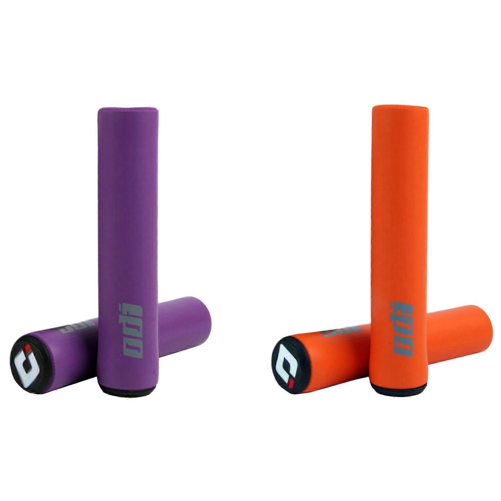 ODI 2 Pairs Silicone Handlebar Grips Shock-Absorbing Soft Mountain Bicycle Grip Bike Accessories, &
