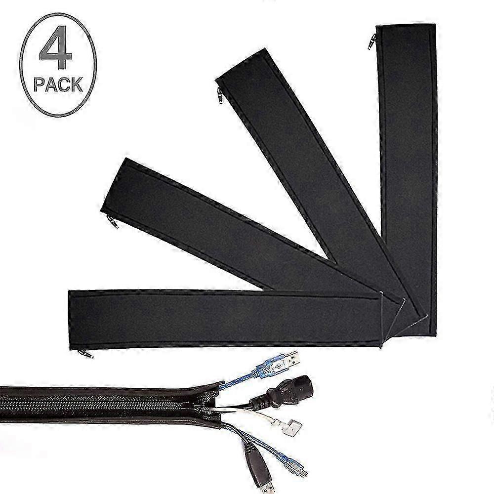 4pcs Cable Management Sleeve, Cord Management System