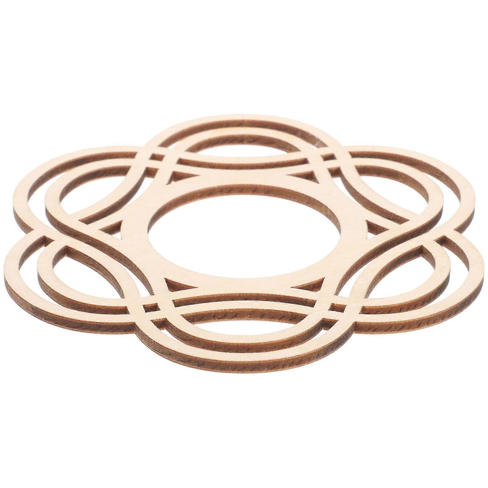 Elegant Coaster for Drinks Anti-scald Hotel Table Hollow Style 1Set