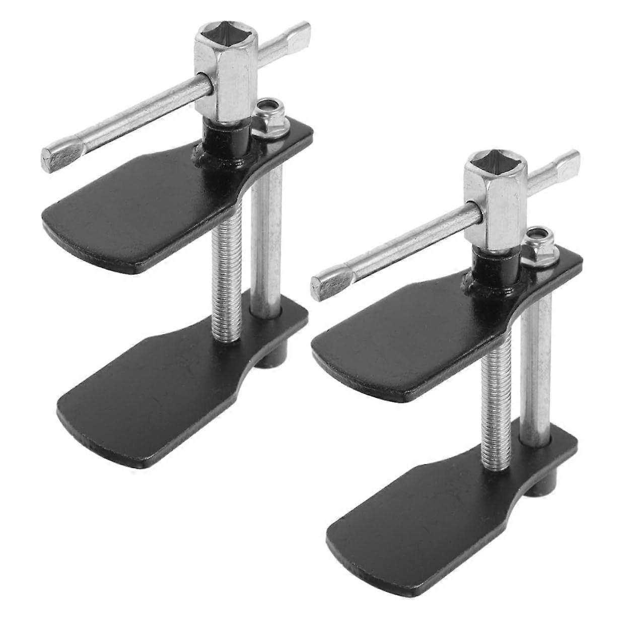 Pack of 2 Grey Piston Brake Caliper Compression Tool Brake Caliper Piston Tool Disc Brake Pad Spreader Tool Brake Compression Tool Alloy Steel