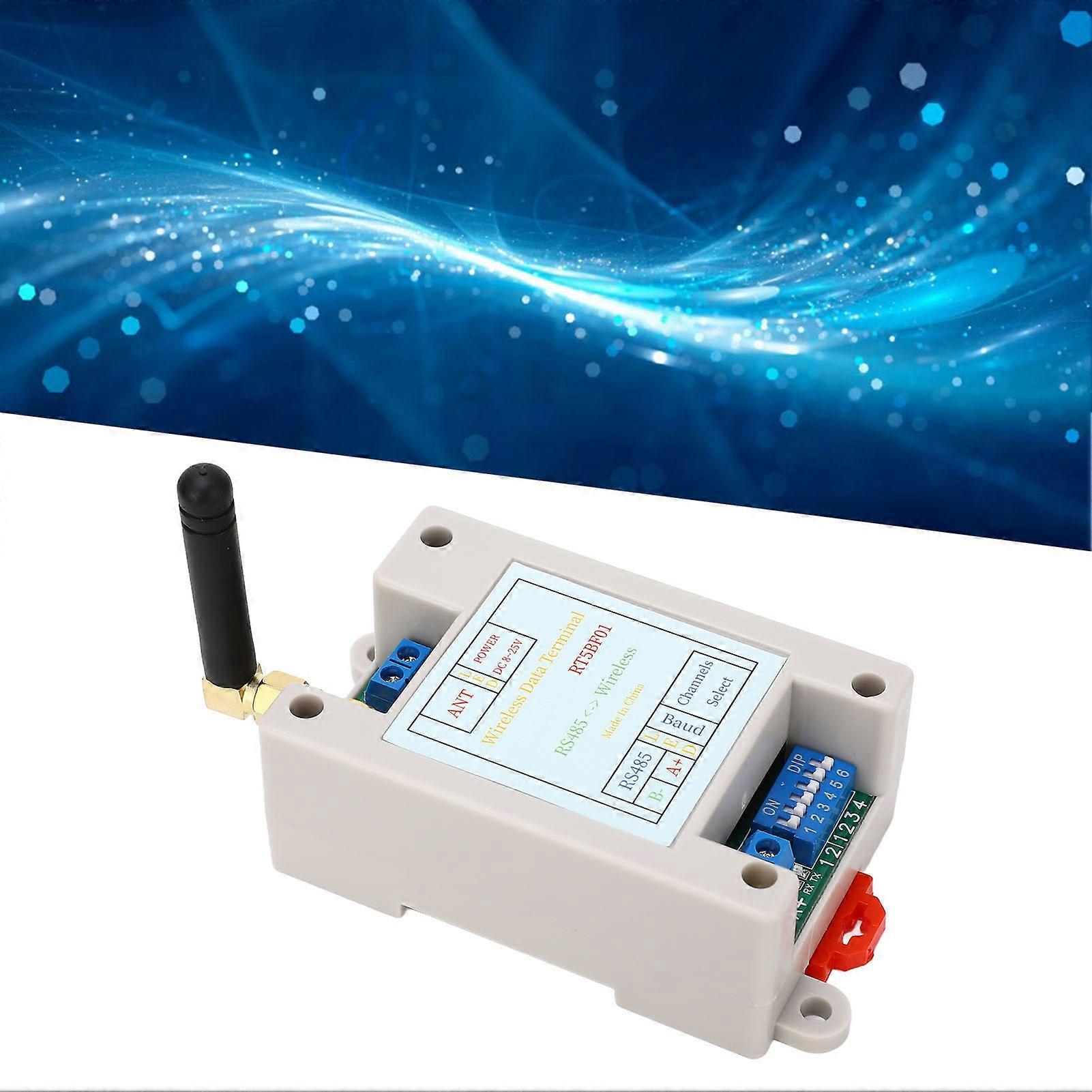 Wireless Transceiver Module 433M DC8‑25V VHF UHF Radio RF UART RS485 for RTU Smart Home 