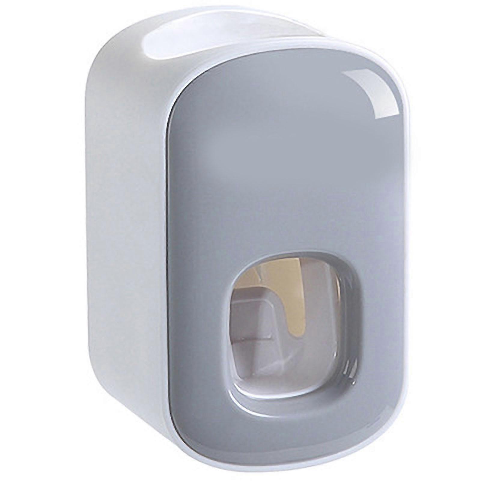 Toothpaste Dispenser Automatic Toothpaste Machine Wall Mount Bathroom Accessories With 2 Toothpaste SqueezersGray 