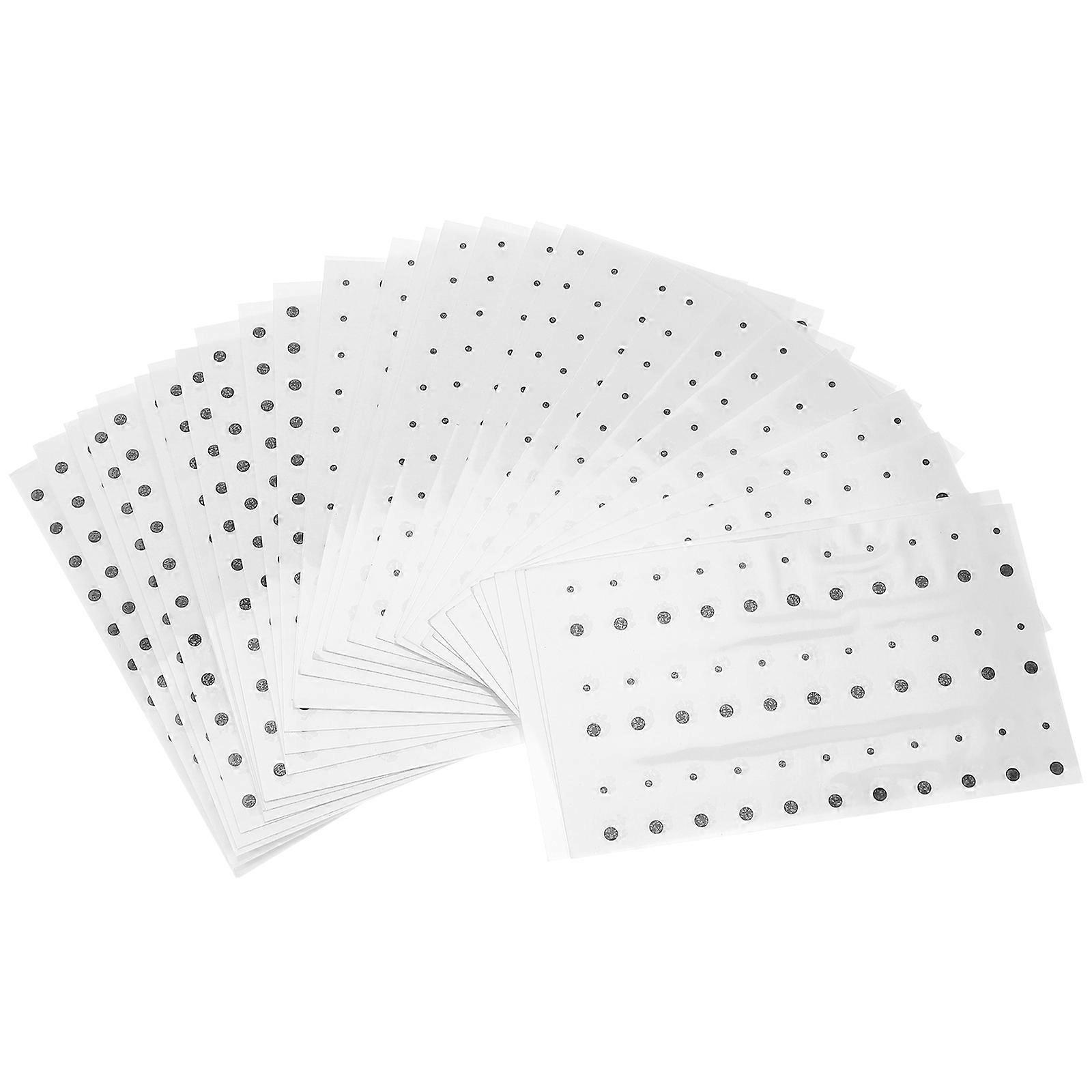 Temporary Decals Face Mole Stickers Ideal For Halloween And Cosplay Events Black Color Safe Material 30 Sheets