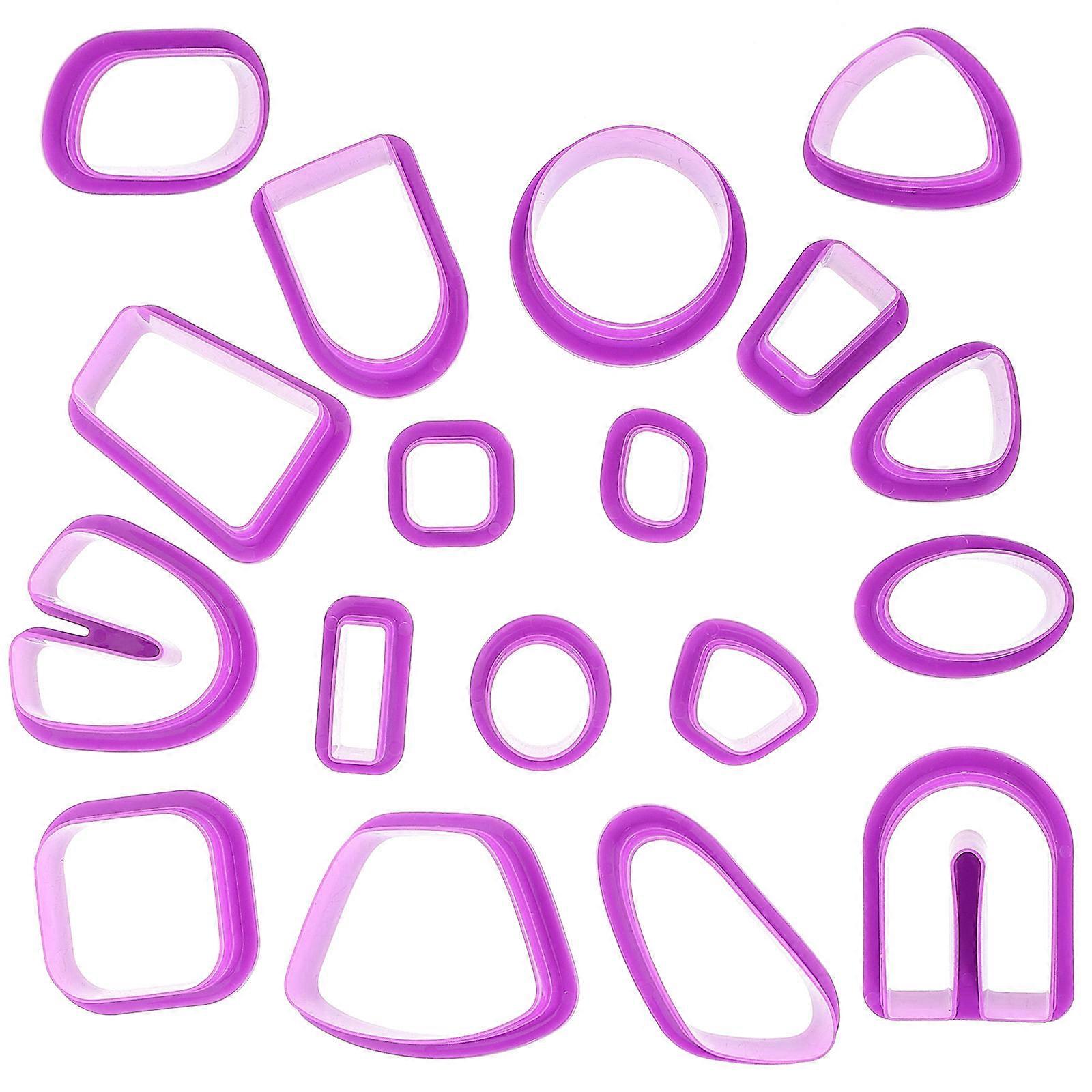 Durable Polymer Clay Earring Making Tools 18Pack Convenient For 4.3X1.5cm Creative Shapes For Various Occasions