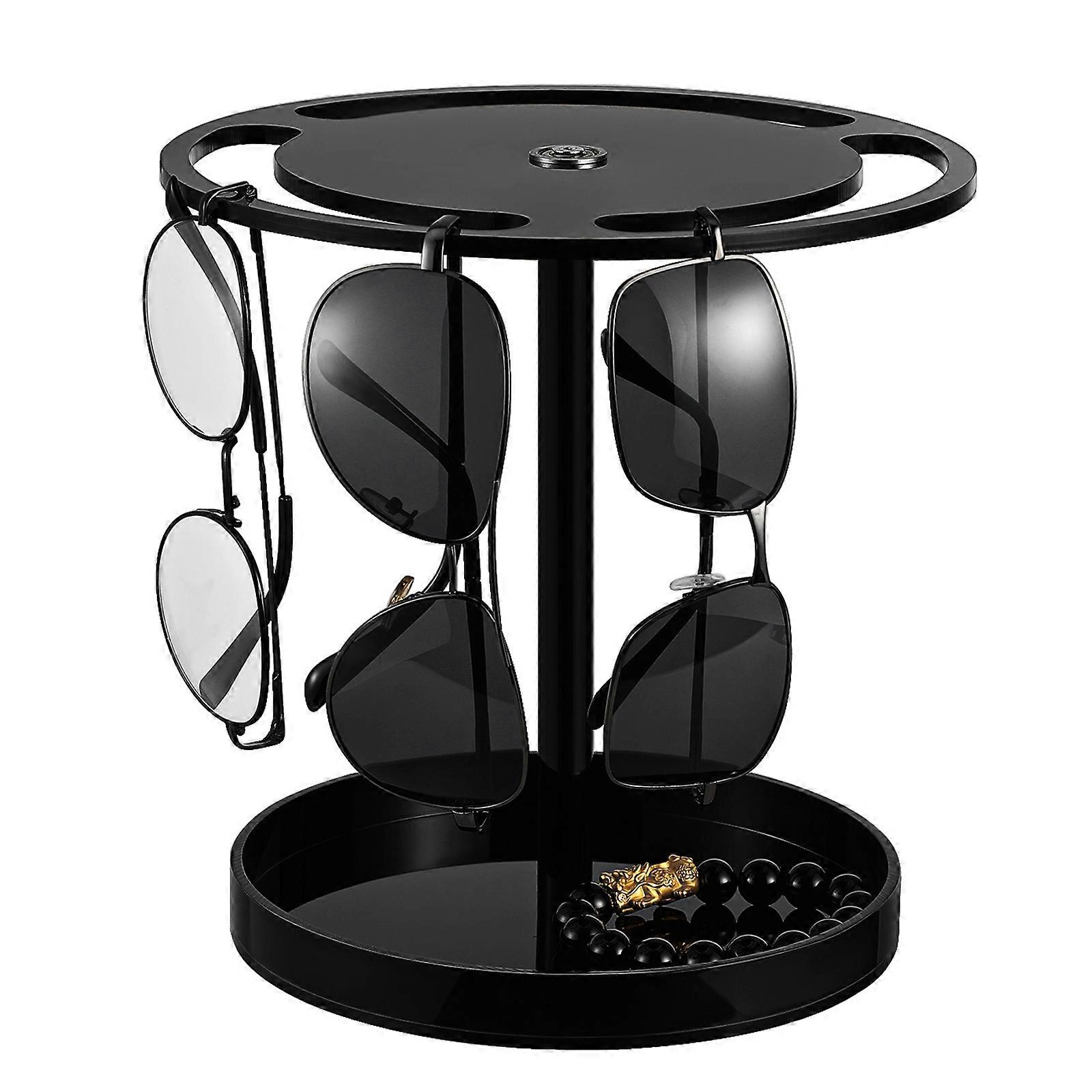 Elegant Sunglasses Organizer with Tray Stylish Minimalist Eyeglass Holder for Desk, Tabletop & Retail Display Multi Functional Sunglasses Rack